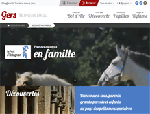 Tablet Screenshot of famille.tourisme-gers.com
